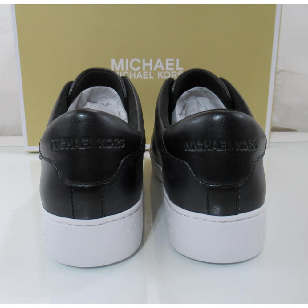Michael Kors Keaton Zip Slip On Sneakers MK Logo Black Size 7 - Picture 7 of 8